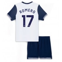 Tottenham Hotspur Cristian Romero #17 Hemmaställ Barn 2024-25 Korta ärmar (+ Korta byxor)